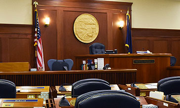 Interior of the Alaska Capitol Chambers